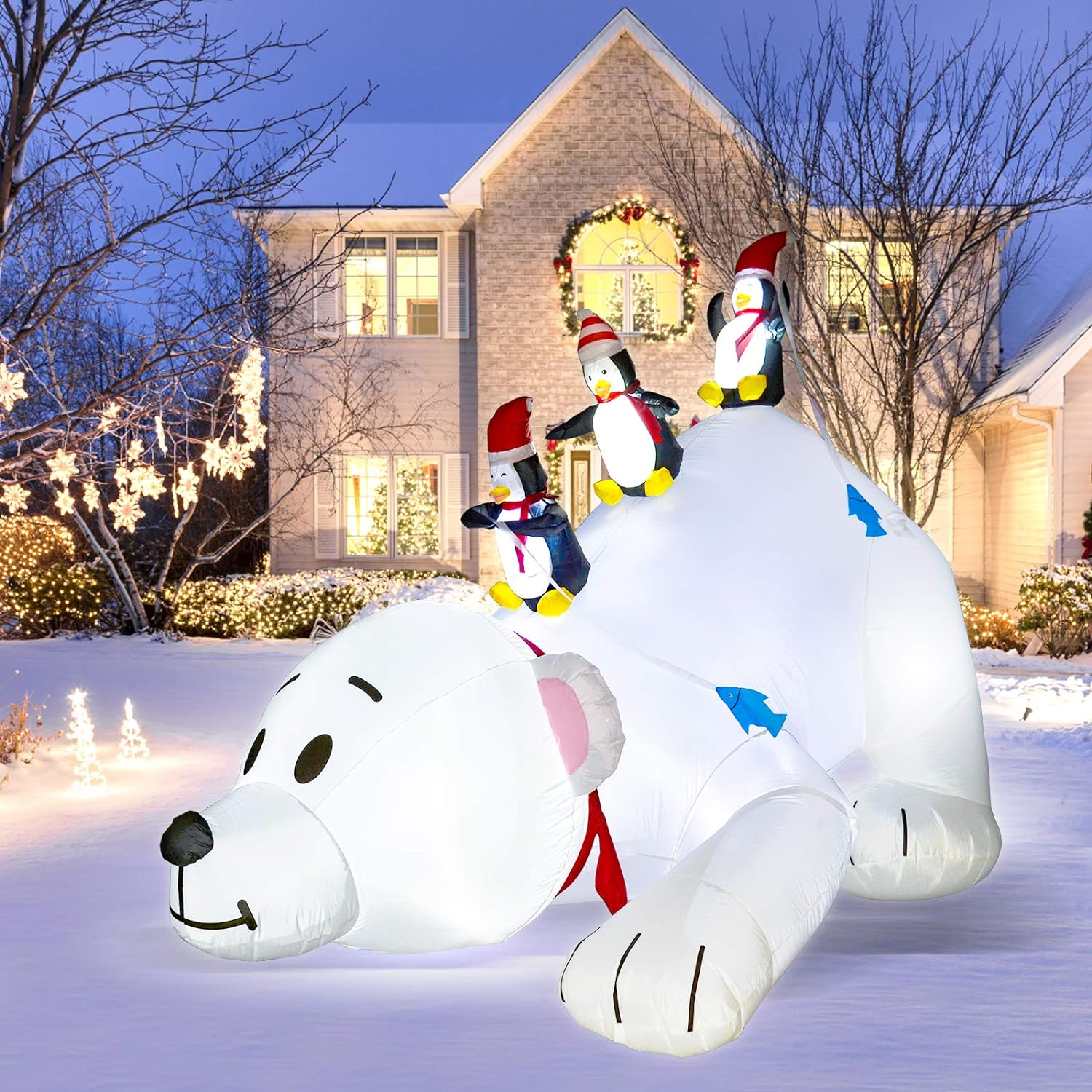 Inflable de oso polar