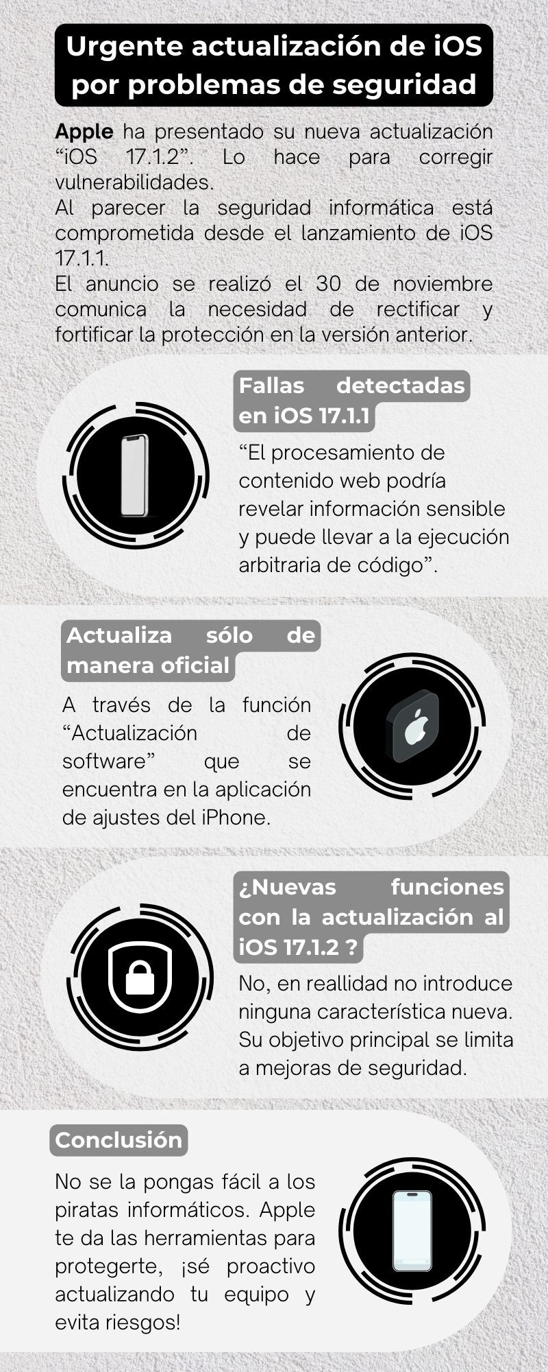 Seguridad iOS El Tiempo Latino
