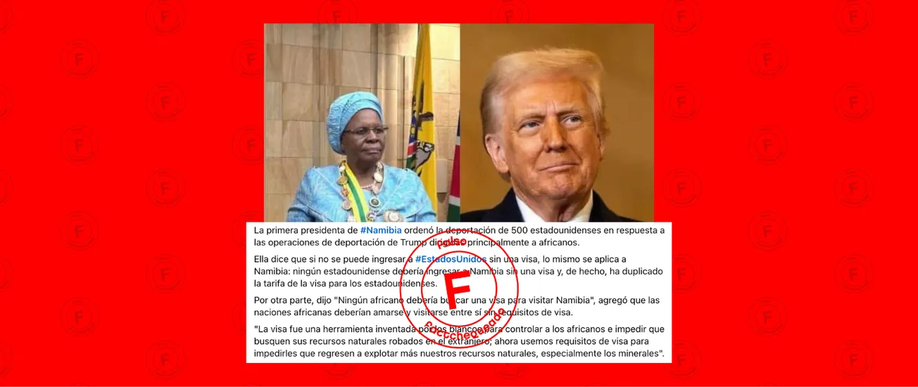 No,  Namibia no deportó a 500 estadounidenses  en respuesta a medidas tomadas por Trump